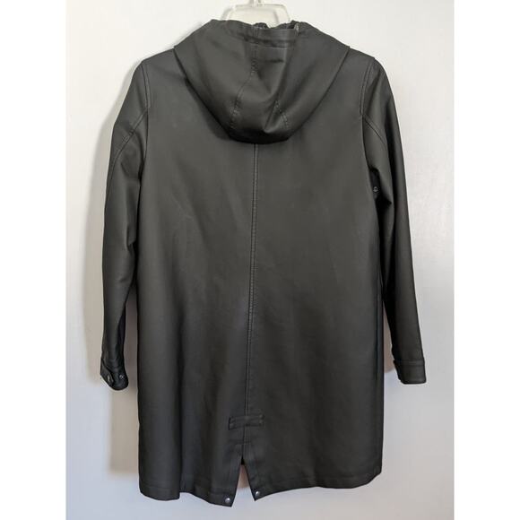 Levi's Rainy Days Rubberized Hooded Rain Jacket in Olive Green, Size Large - Picture 9 of 15